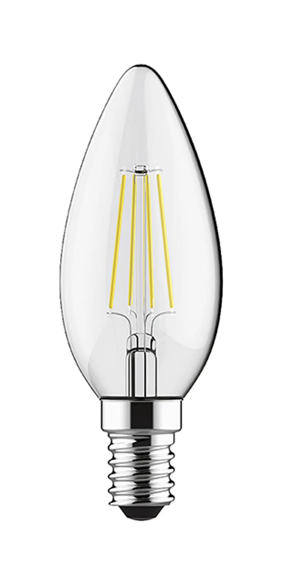 763411231  Value Classic LED Candle E14 Dimmable 4W 6000K 470lm